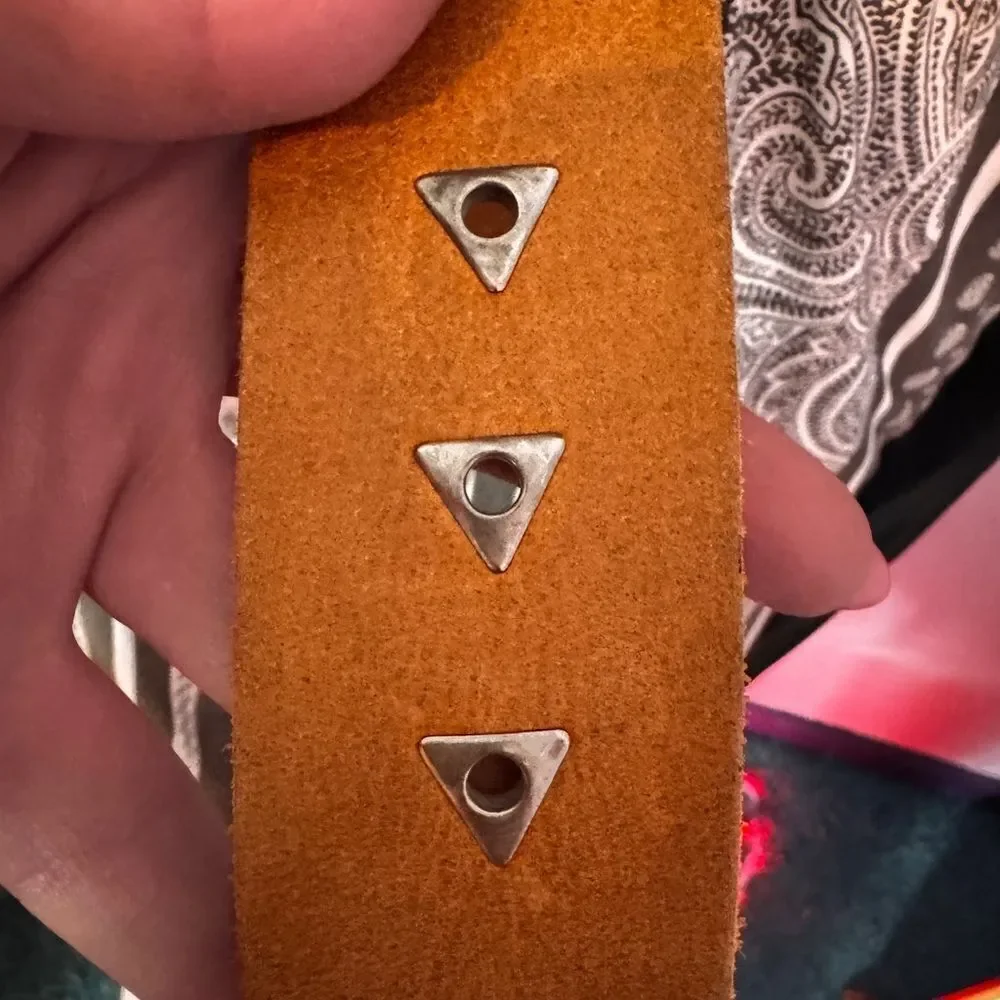 We The Free Tan Belt with Silver Accents